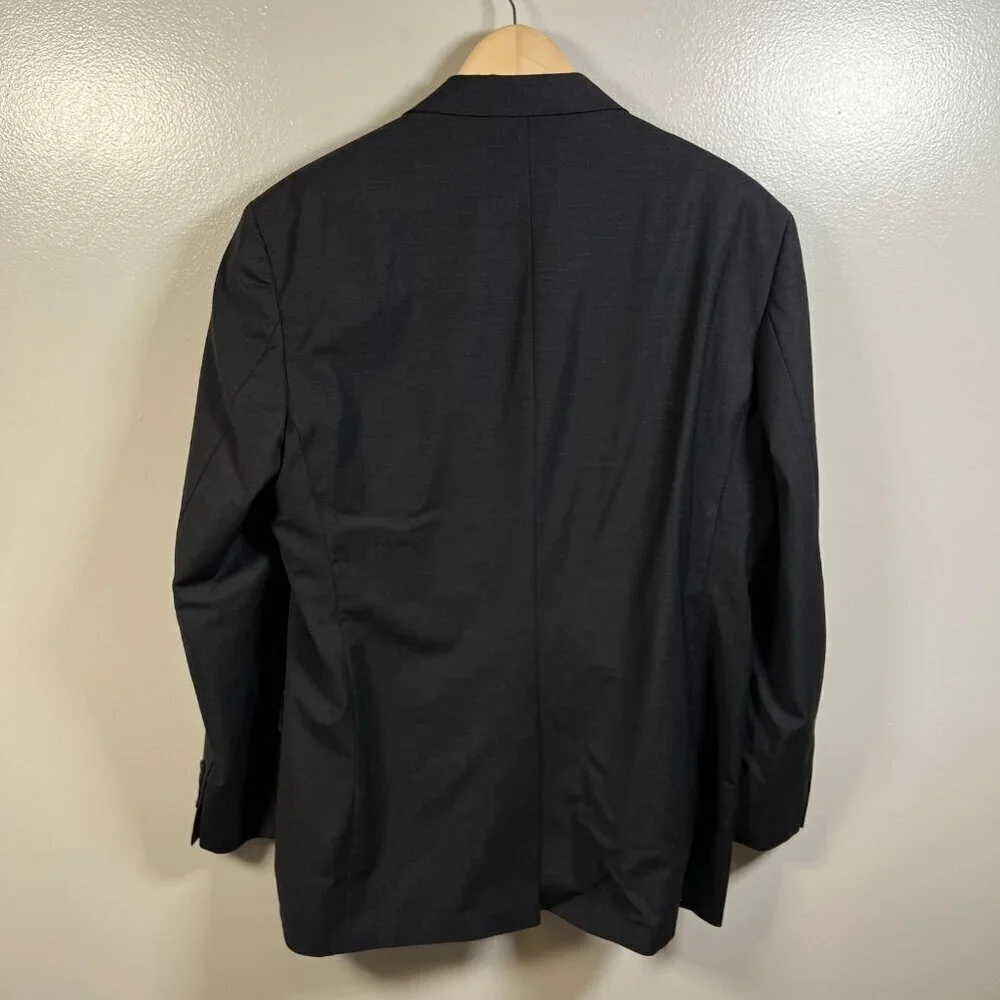 Brooks Brothers Explorer Blazer Jacket Size 44 L Madison Fit Gray Career Work